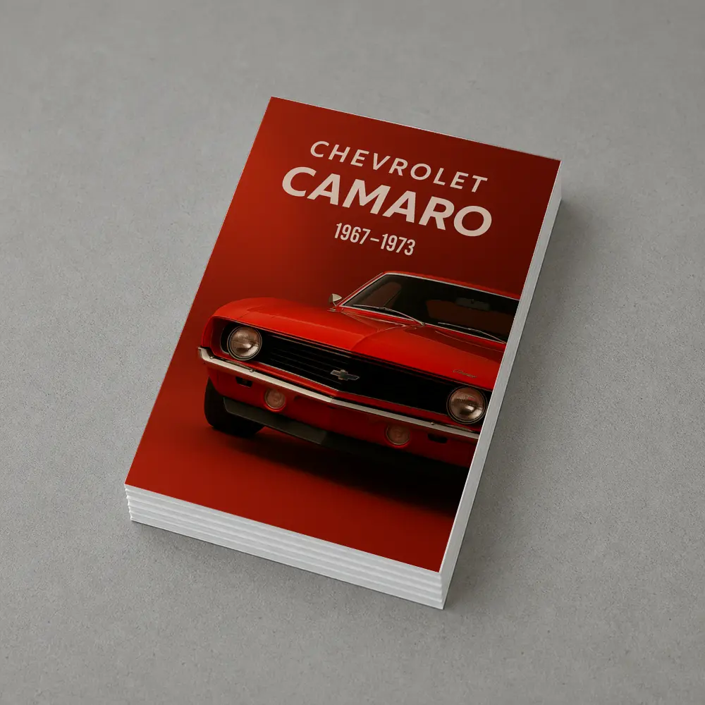 Chevrolet Camaro Classic Red Muscle Car – Postcards