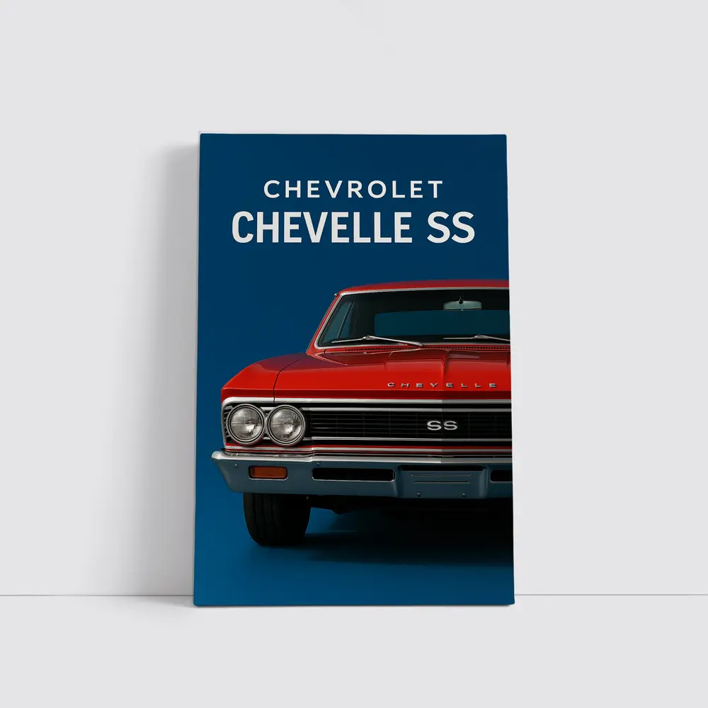 Chevrolet Chevelle SS Red Classic Car – Wall Art