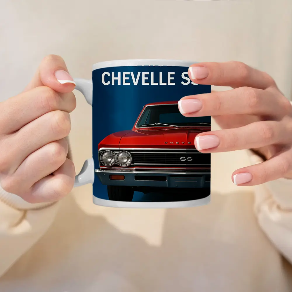 Chevrolet Chevelle SS Red Classic Car – Mugs