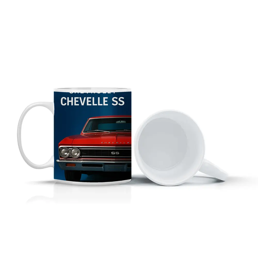 Chevrolet Chevelle SS Red Classic Car – Mugs