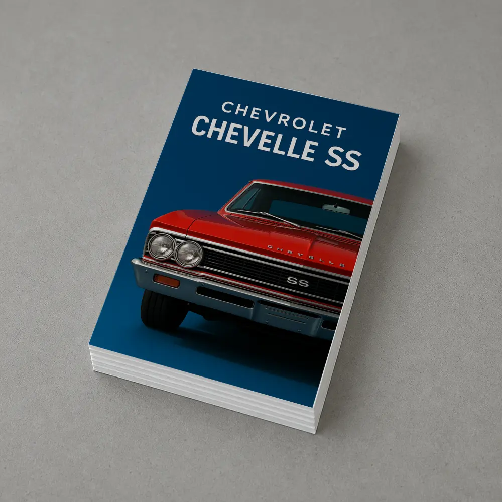 Chevrolet Chevelle SS Red Classic Car – Postcards
