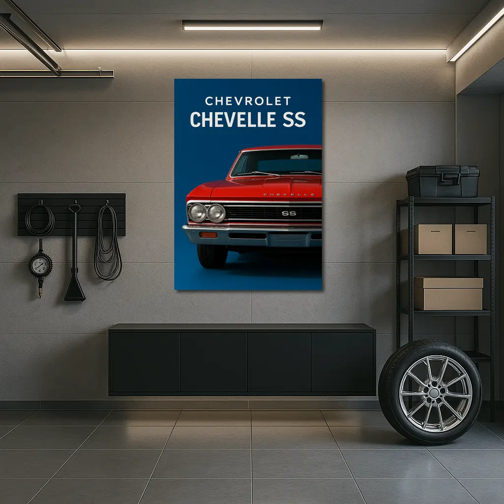Chevrolet Chevelle SS Red Classic Car – Wall Art