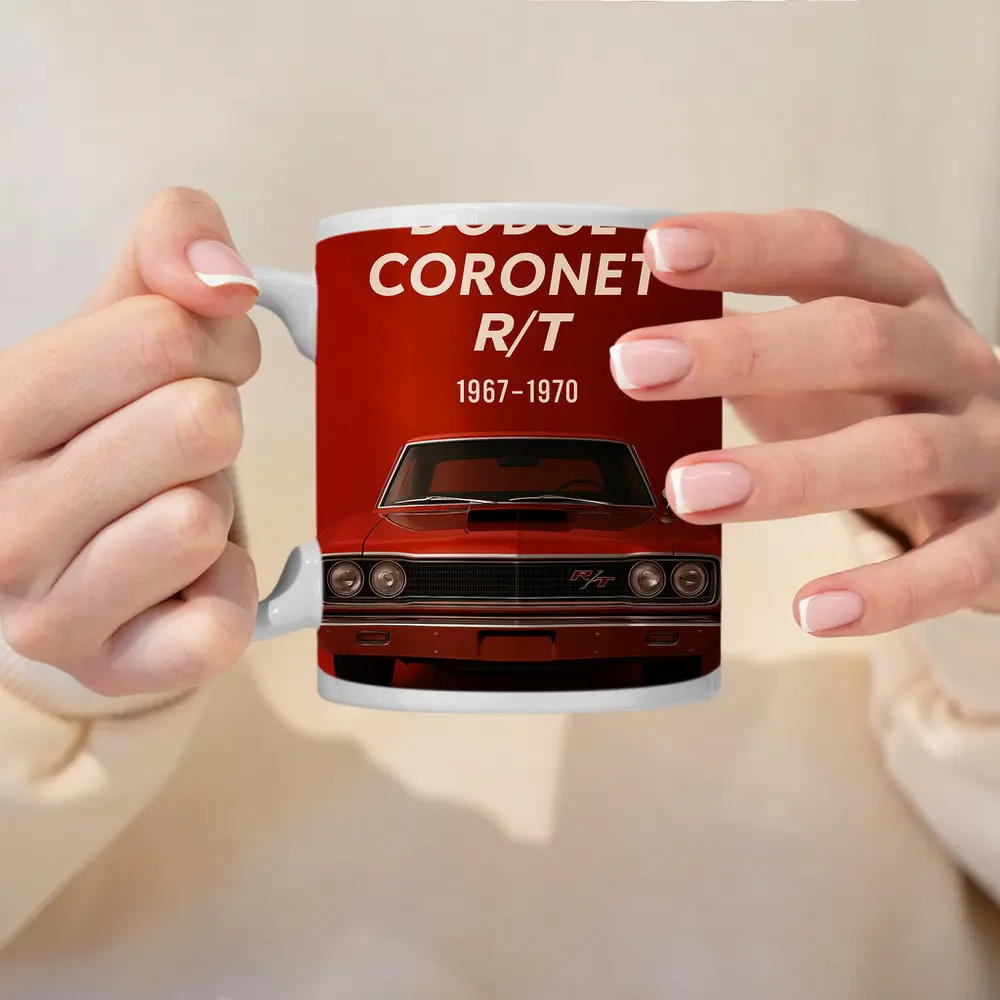Dodge Coronet RT Classic Muscle Car Red – Mugs