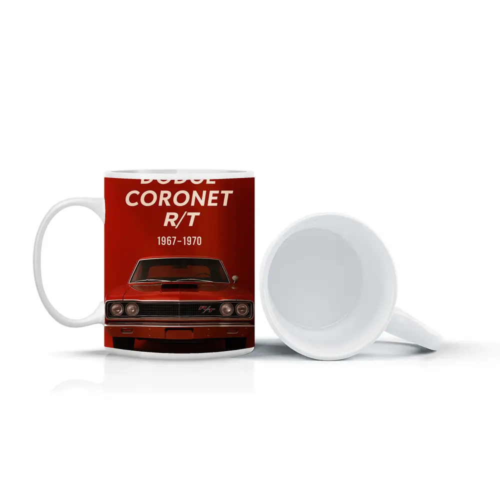 Dodge Coronet RT Classic Muscle Car Red – Mugs