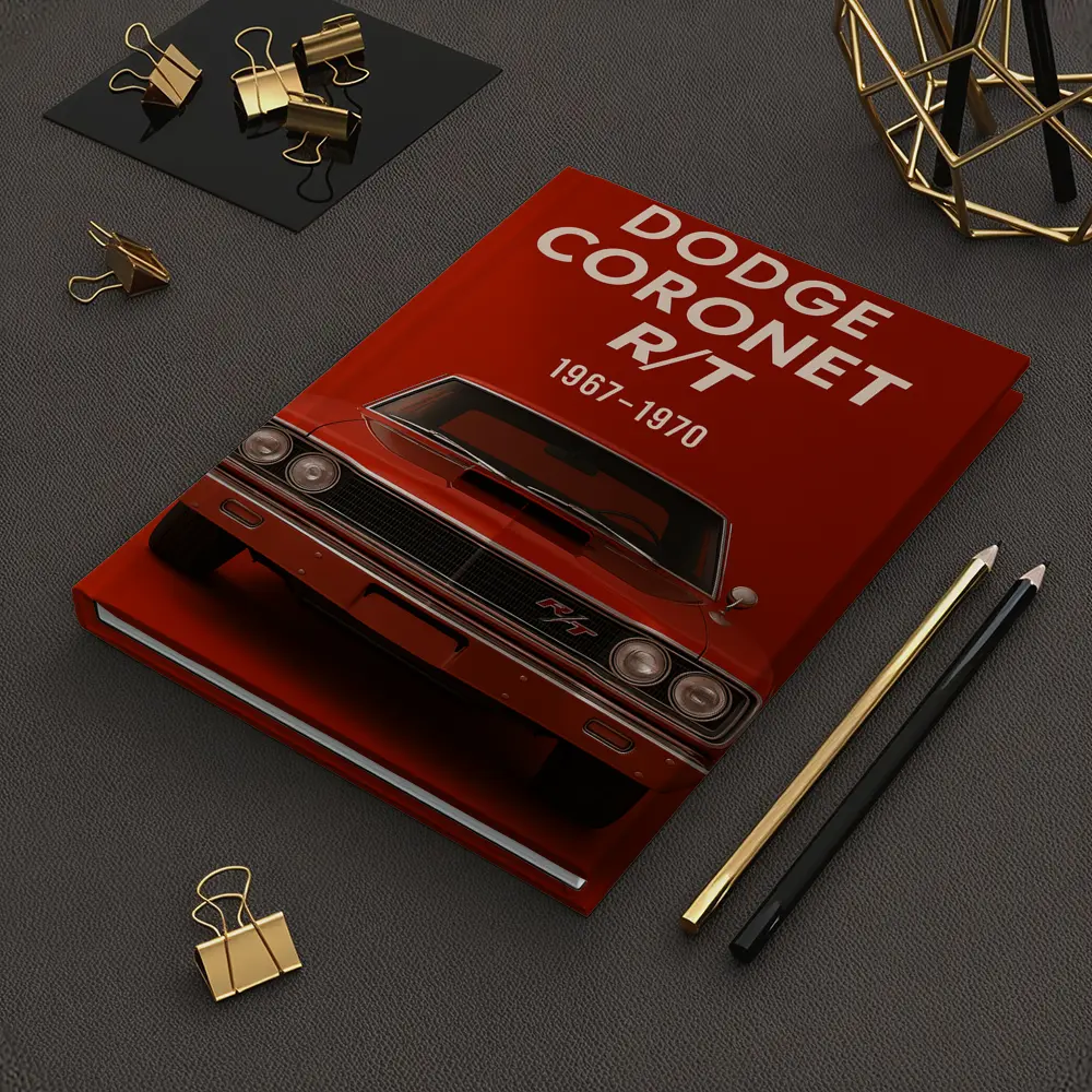 Dodge Coronet RT Classic Muscle Car Red – Notebooks