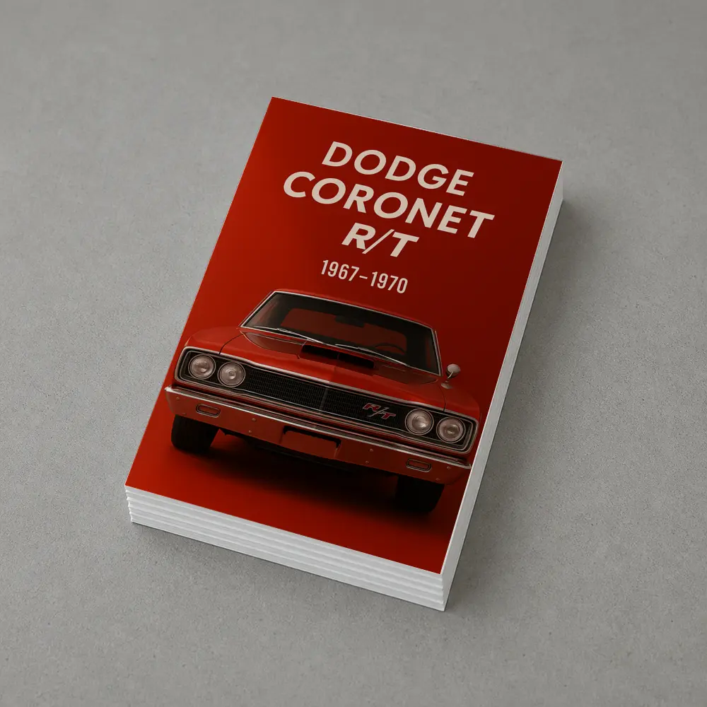 Dodge Coronet RT Classic Muscle Car Red – Postcards