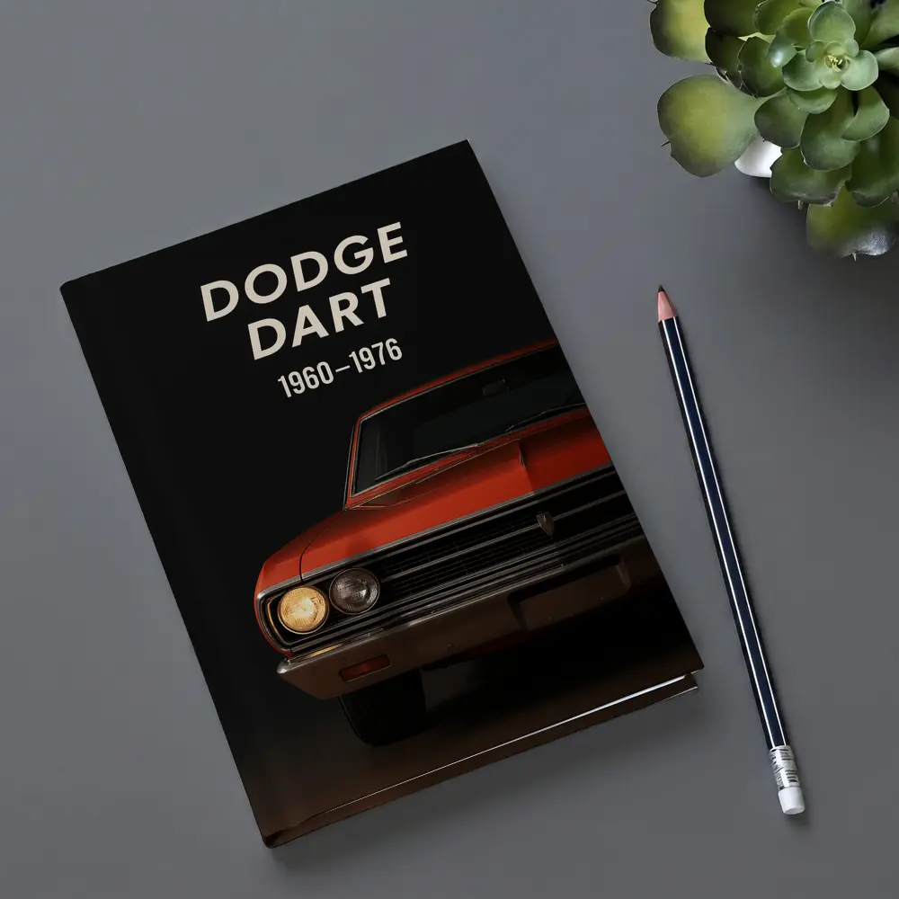 Dodge Dart Classic Muscle Car Dark Background – Notebooks