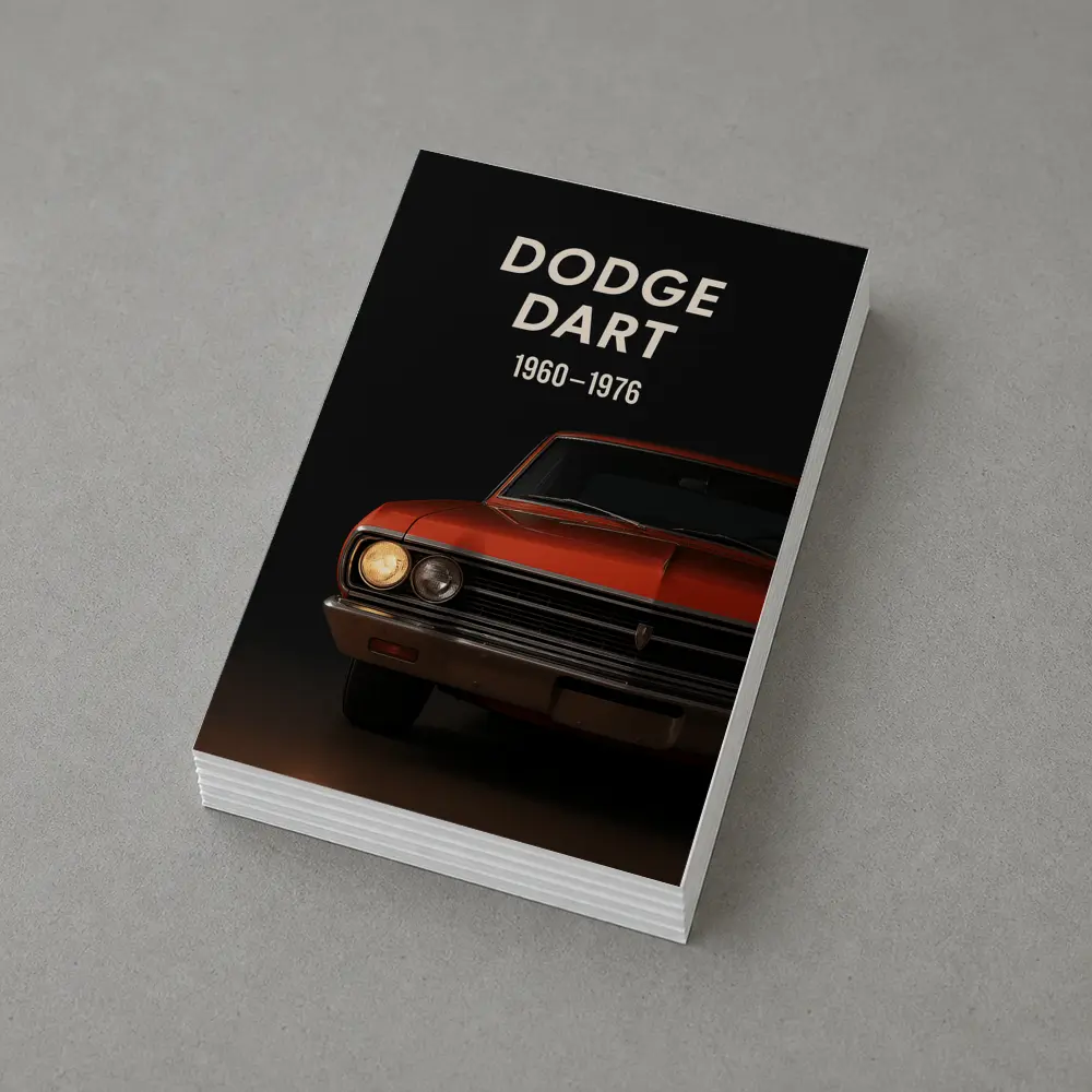 Dodge Dart Classic Muscle Car Dark Background – Postcards