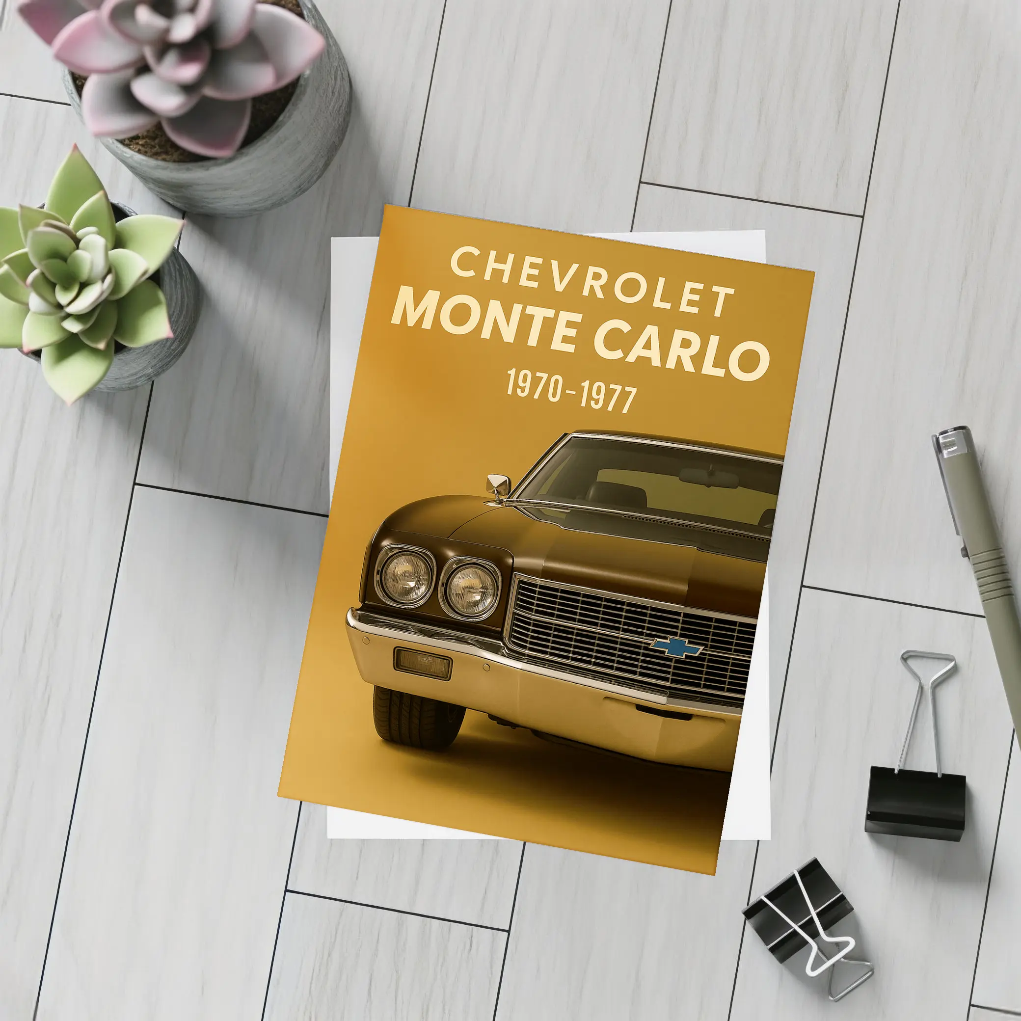Chevrolet Monte Carlo Classic Muscle Car Art – Postcards