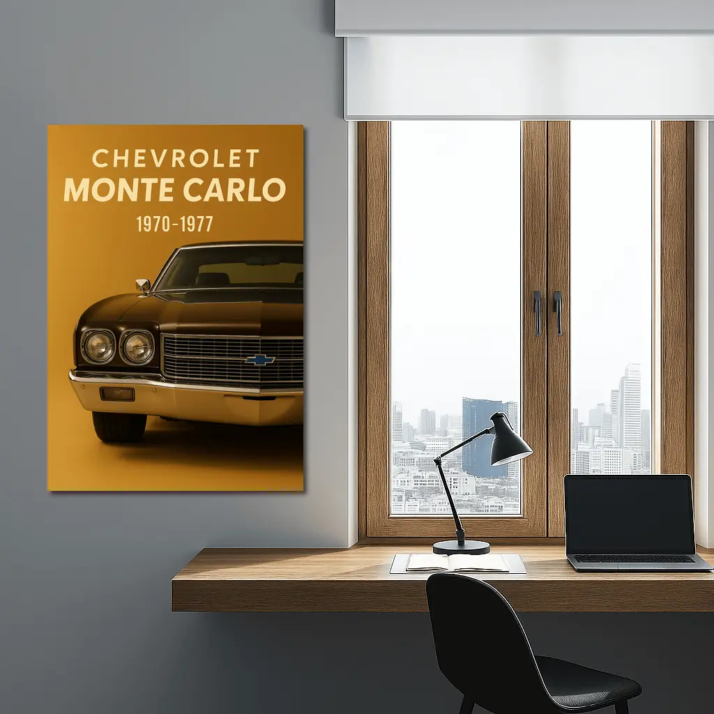 Chevrolet Monte Carlo Classic Muscle Car Art – Wall Art