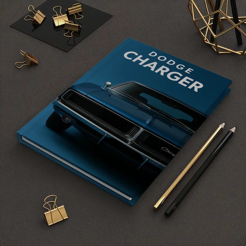 Dodge Charger Classic Muscle Car Blue – Notebooks