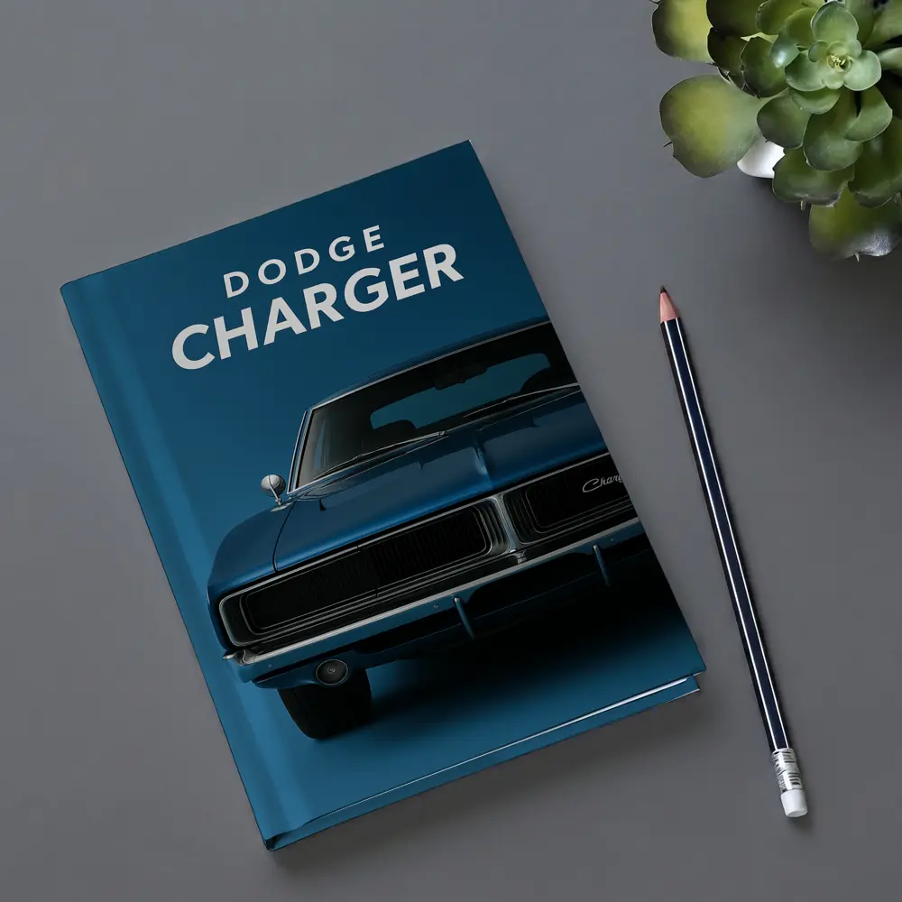 Dodge Charger Classic Muscle Car Blue – Notebooks