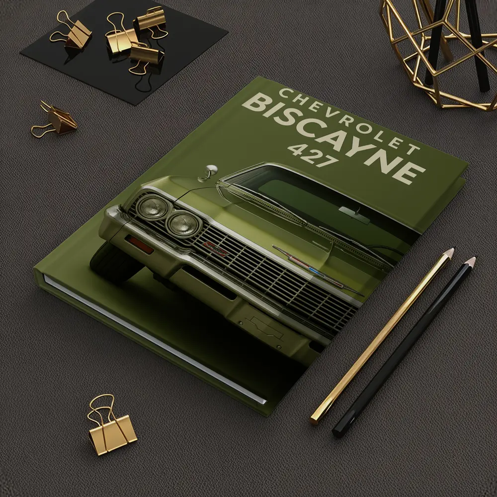 Chevrolet Biscayne 427 Classic Car Green – Notebooks