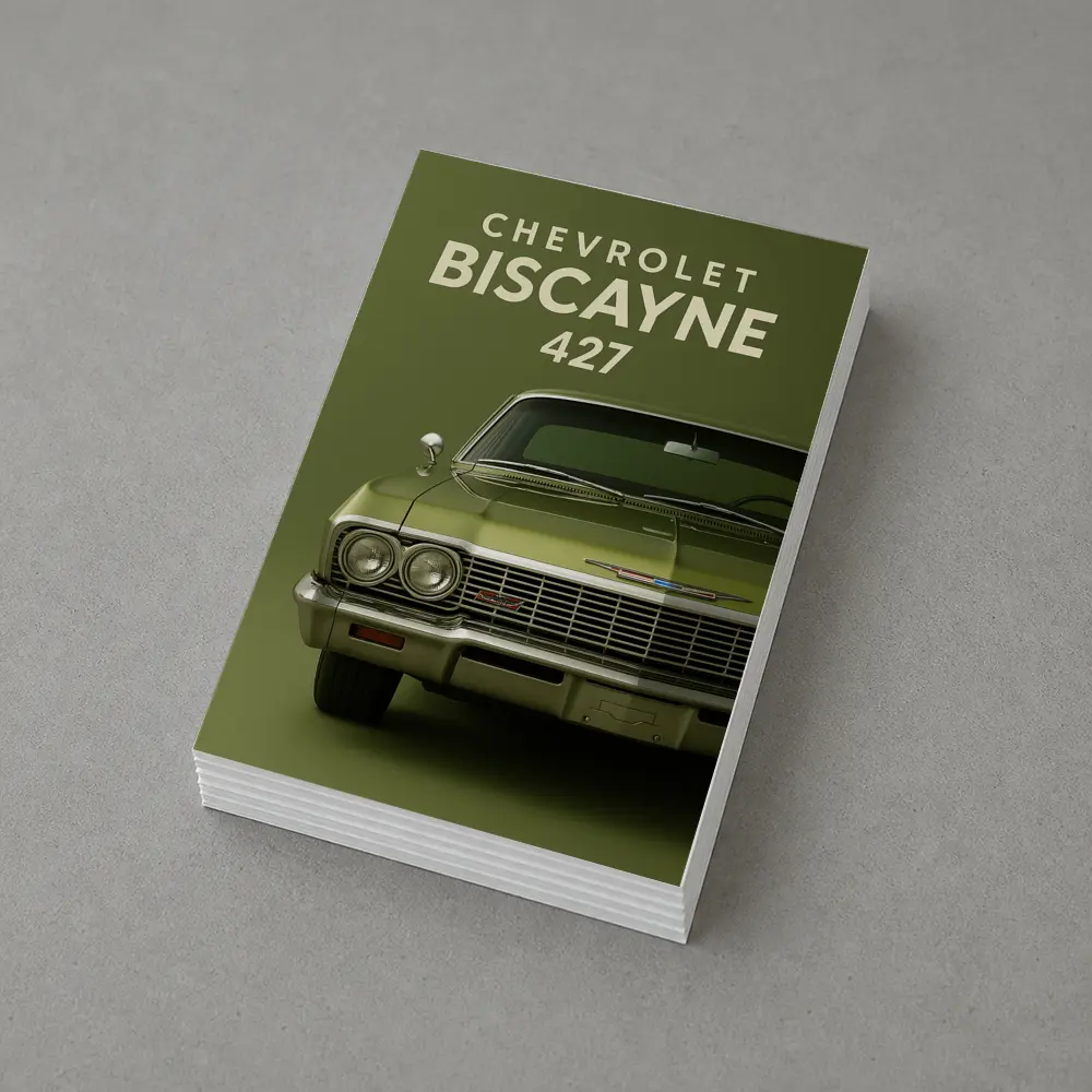 Chevrolet Biscayne 427 Classic Car Green – Postcards