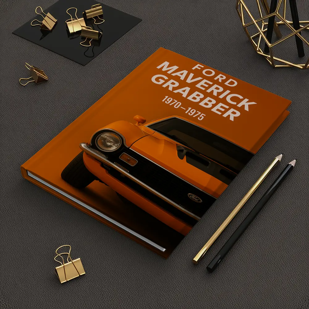 Ford Maverick Grabber Classic Muscle Car Orange – Notebooks