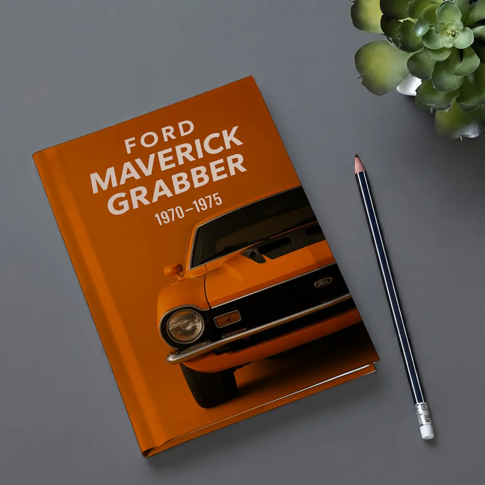 Ford Maverick Grabber Classic Muscle Car Orange – Notebooks