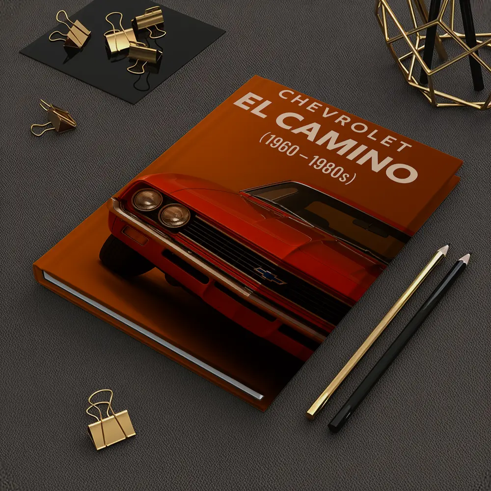 Chevrolet El Camino Classic Muscle Car Orange – Notebooks