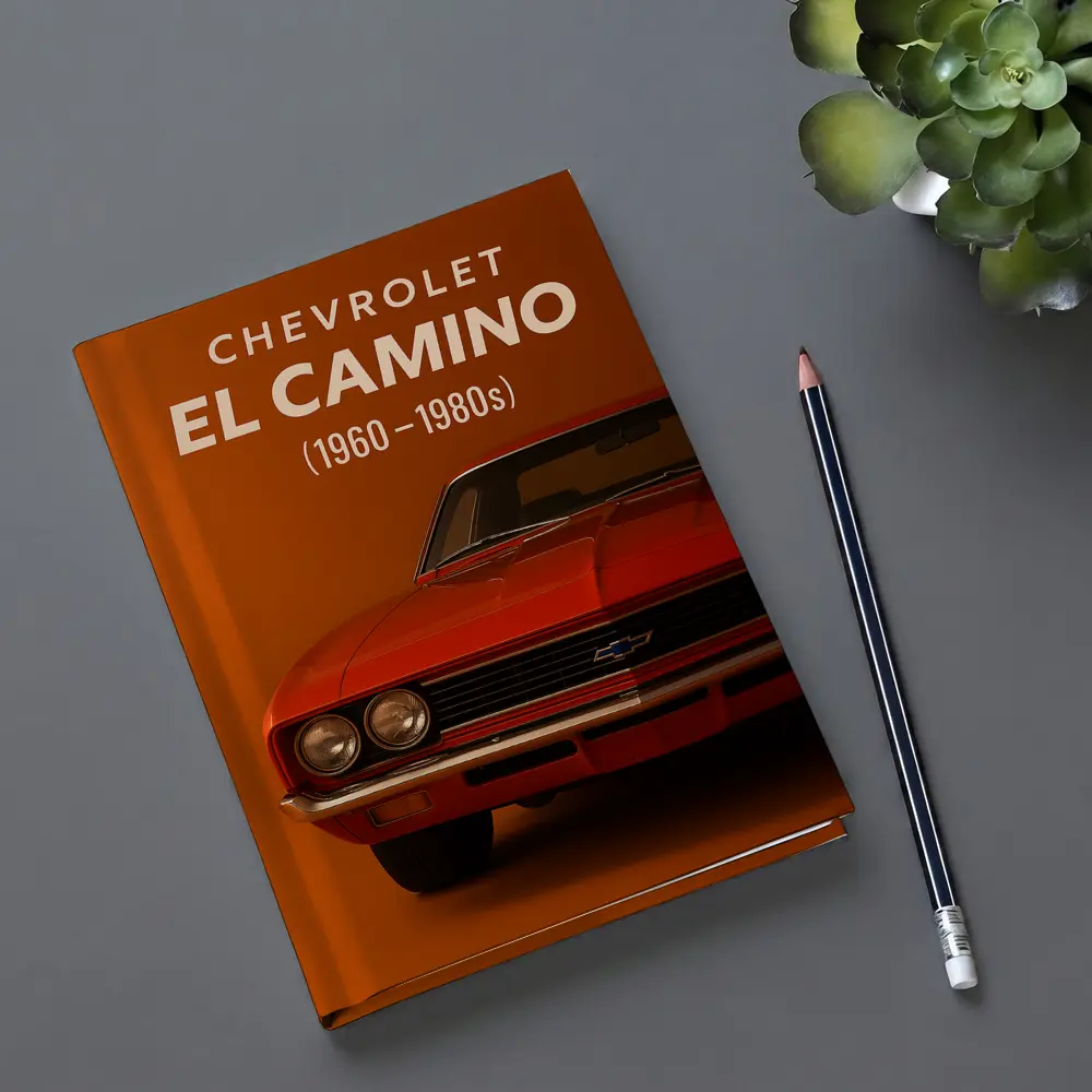 Chevrolet El Camino Classic Muscle Car Orange – Notebooks