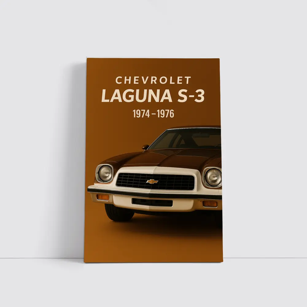 Chevrolet Laguna S-3 Classic Muscle Car Brown – Wall Art