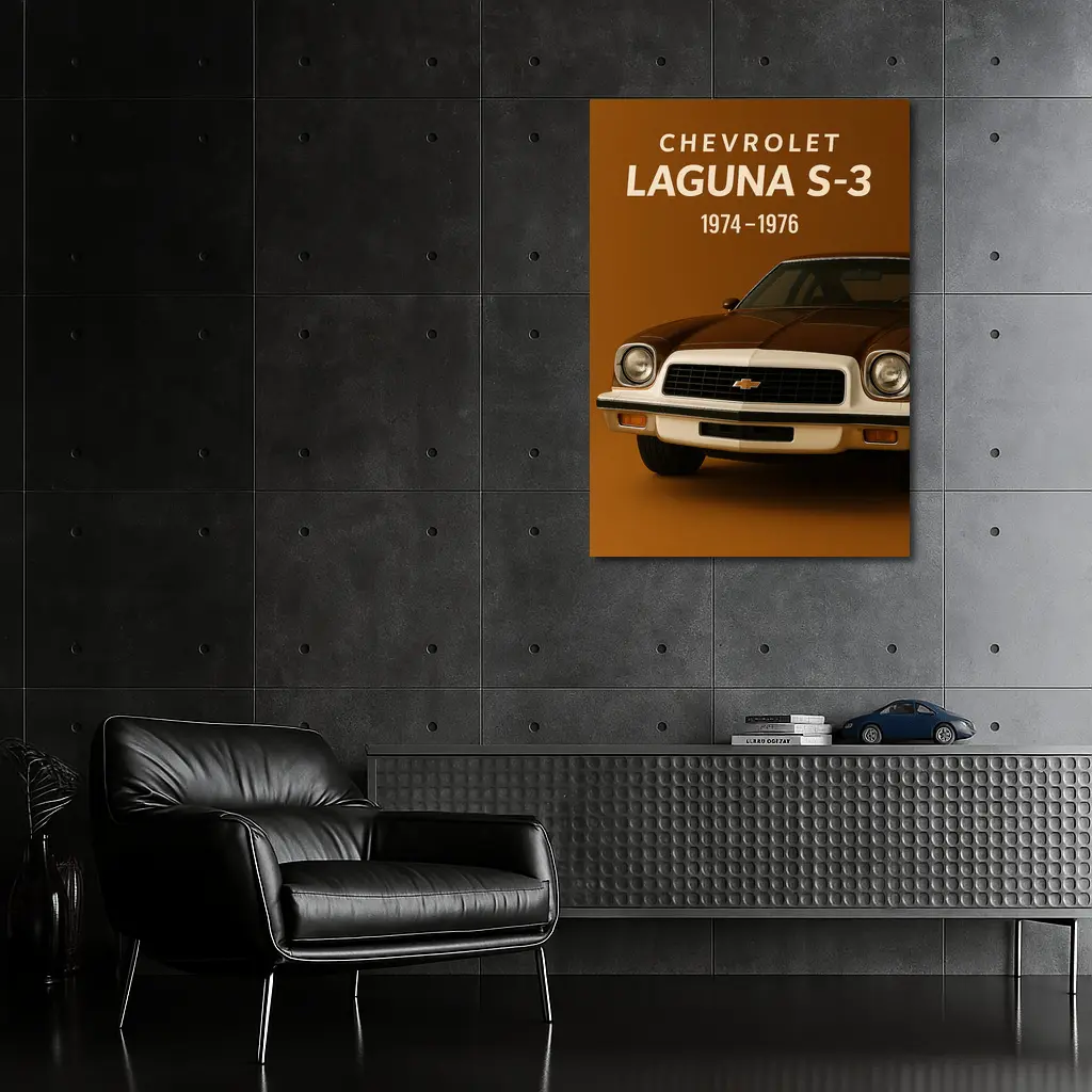 Chevrolet Laguna S-3 Classic Muscle Car Brown – Wall Art