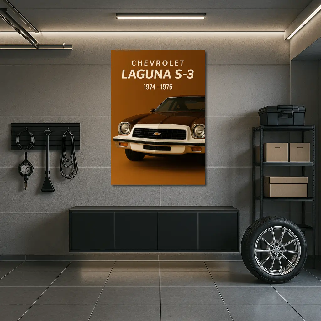 Chevrolet Laguna S-3 Classic Muscle Car Brown – Wall Art