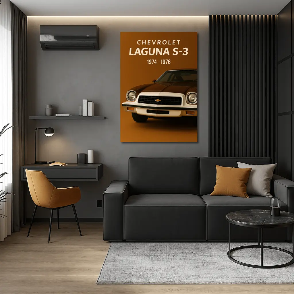 Chevrolet Laguna S-3 Classic Muscle Car Brown – Wall Art