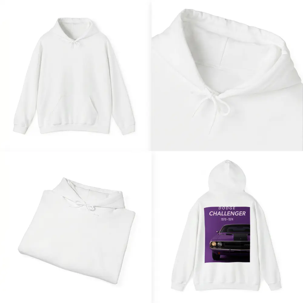 Dodge Challenger Classic Muscle Car Purple – Hoodies