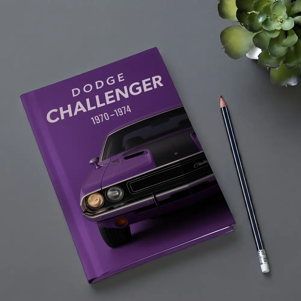 Dodge Challenger Classic Muscle Car Purple – Notebooks
