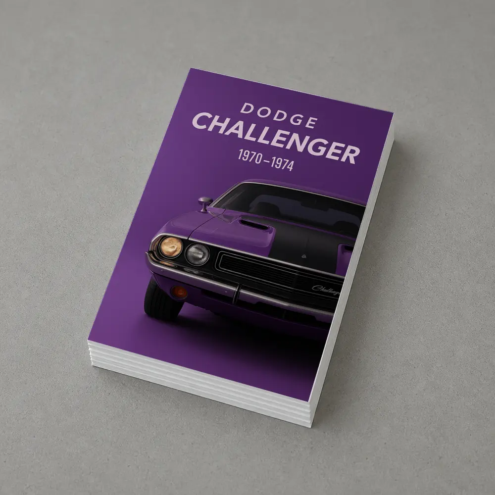 Dodge Challenger Classic Muscle Car Purple – Postcards