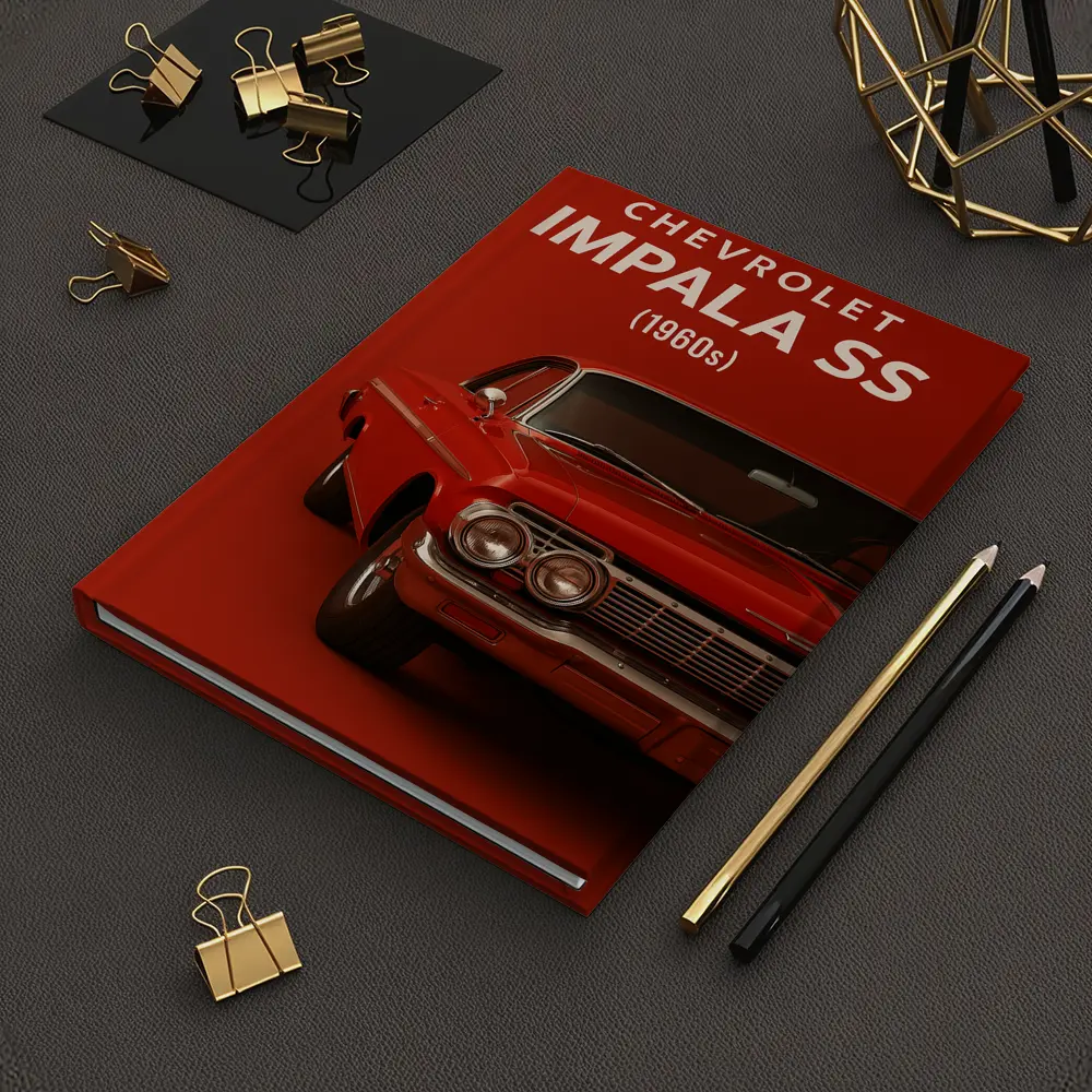 Chevrolet Impala SS Classic Red Car Art – Notebooks