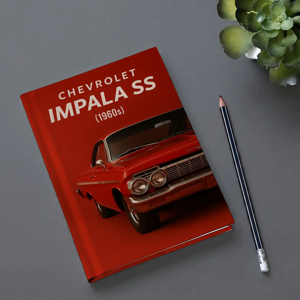 Chevrolet Impala SS Classic Red Car Art – Notebooks