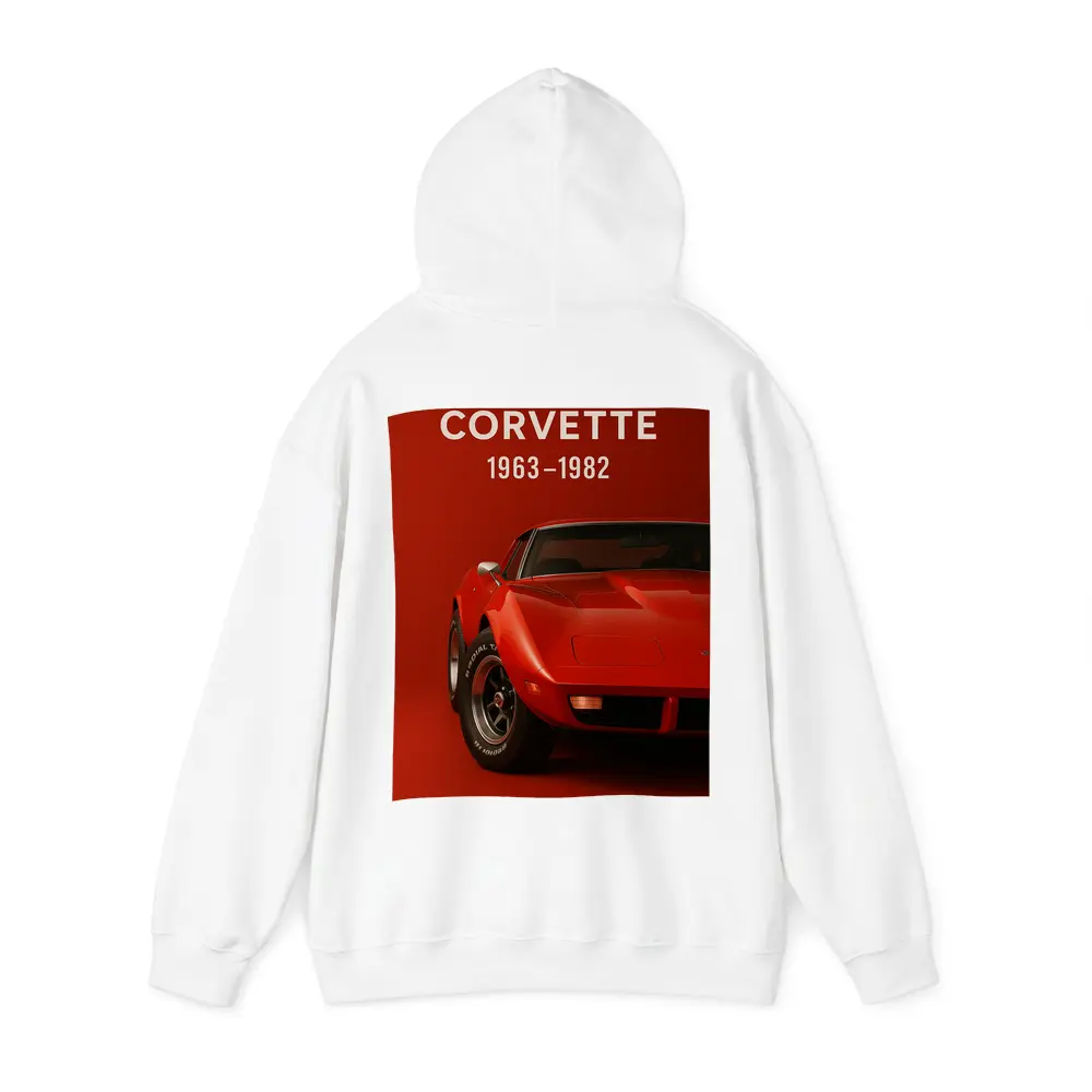 Chevrolet Corvette Classic Red Muscle Car Art – Hoodies