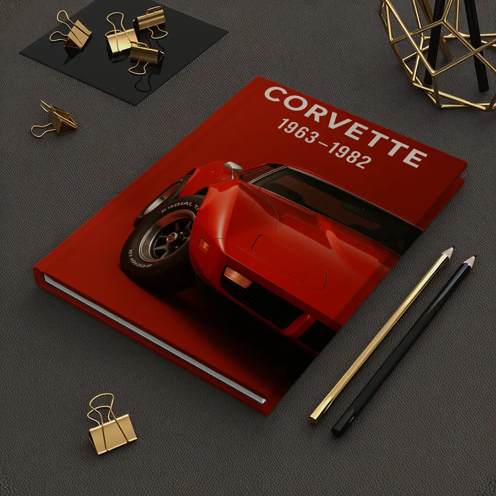 Chevrolet Corvette Classic Red Muscle Car Art – Notebooks