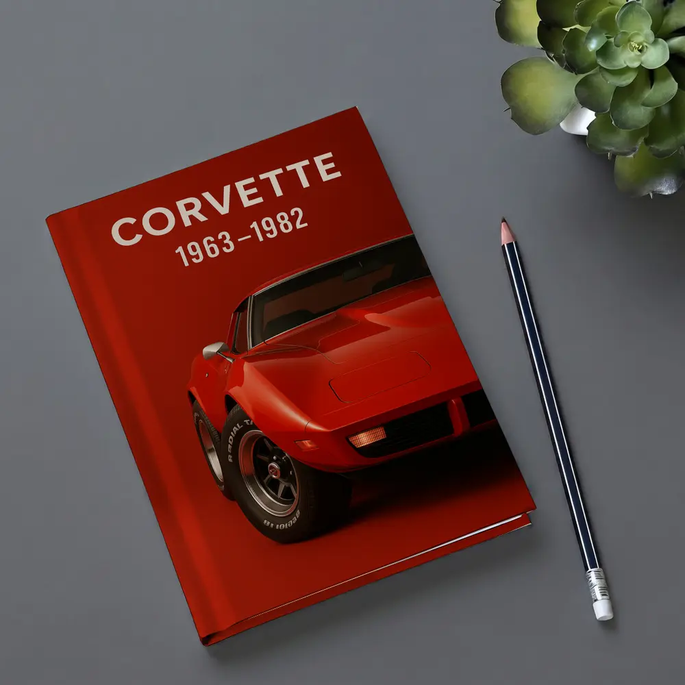 Chevrolet Corvette Classic Red Muscle Car Art – Notebooks