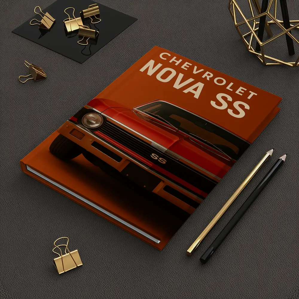 Chevrolet Nova SS Red Muscle Car Art – Notebooks
