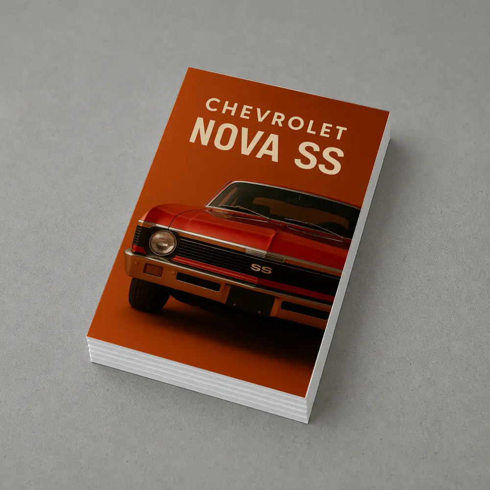 Chevrolet Nova SS Red Muscle Car Art – Postcards