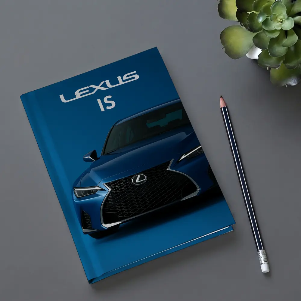 Lexus IS Blue Studio Front View – Notebooks