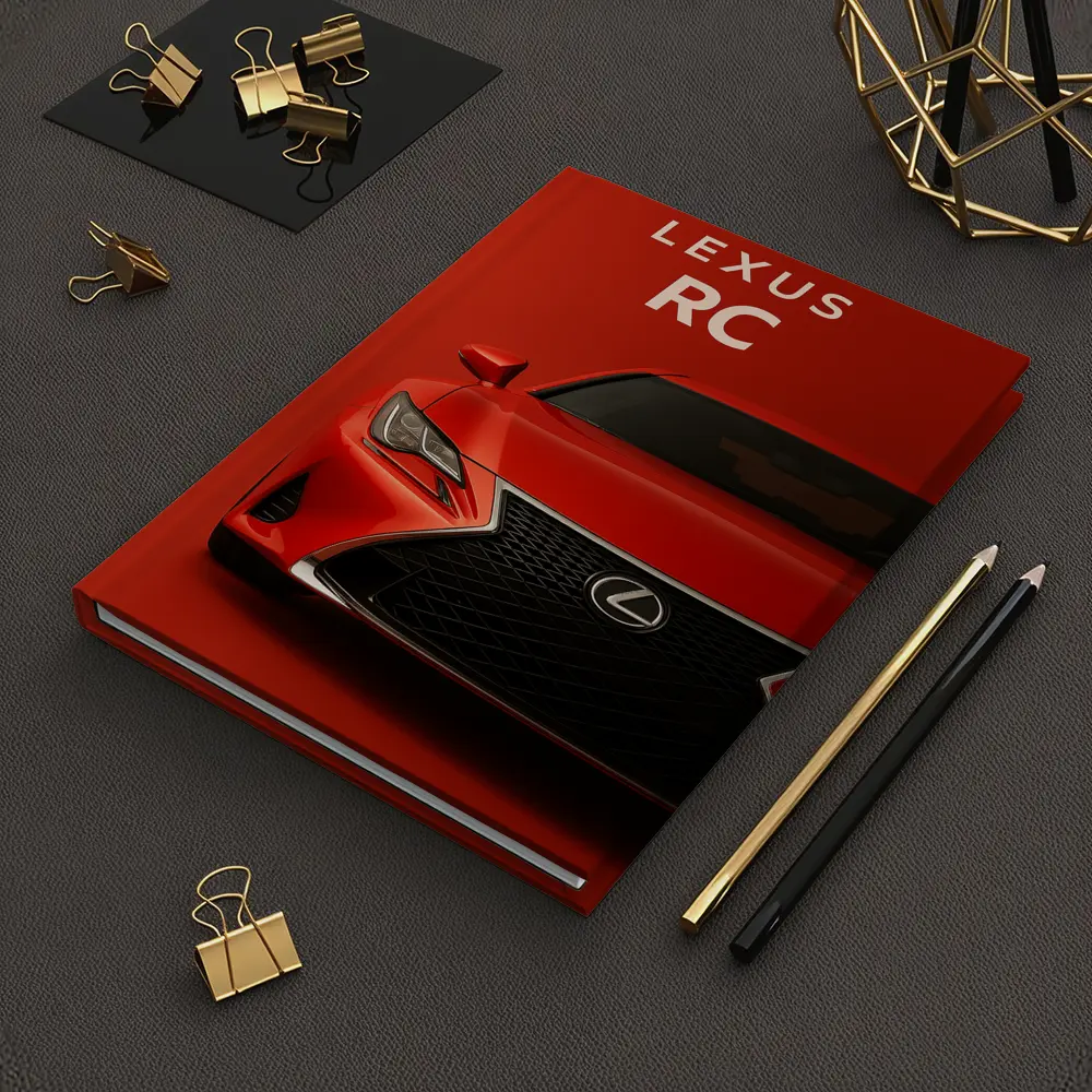 Lexus RC Sports Coupe Red Background – Notebooks