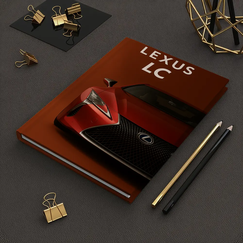 Lexus LC Red Sports Car Front View – Notebooks