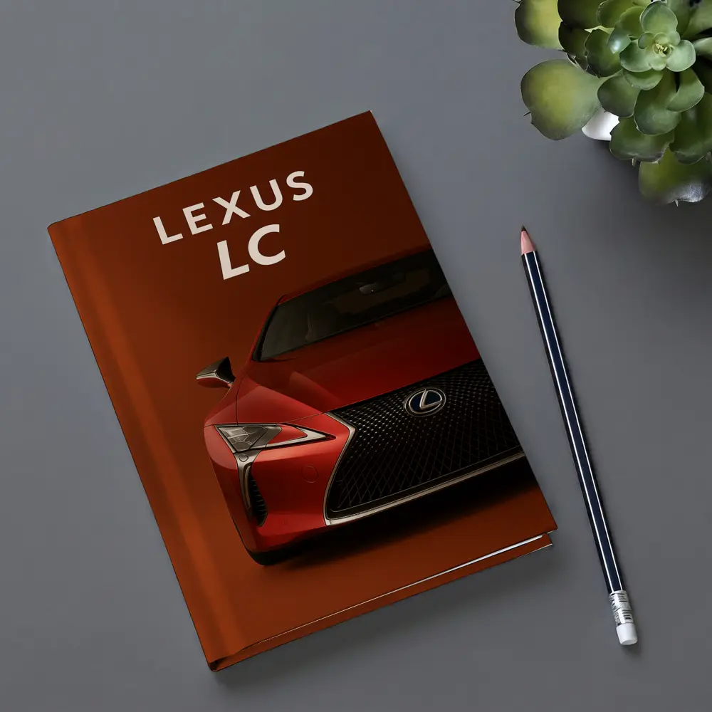 Lexus LC Red Sports Car Front View – Notebooks