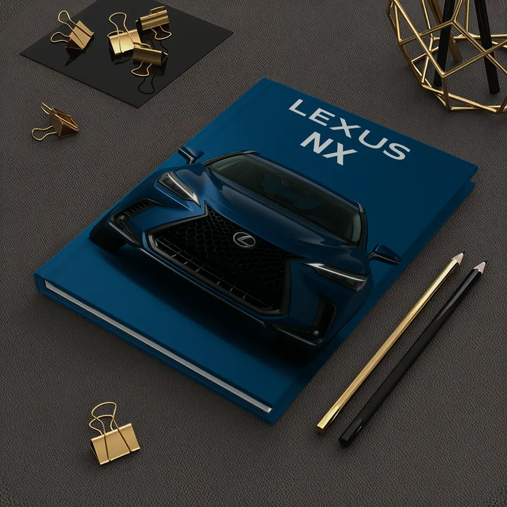 Lexus NX Blue Front View Dark Background – Notebooks