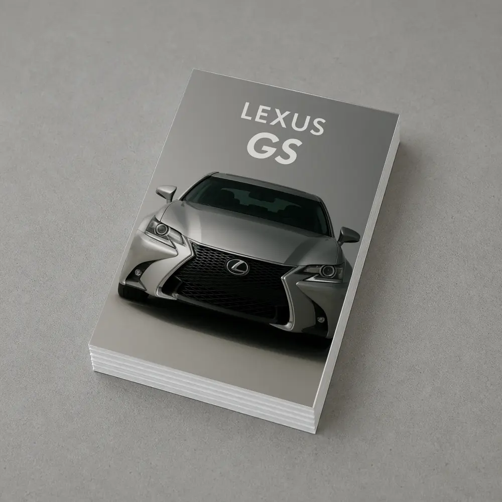Lexus GS Sedan Front View Gray – Postcards