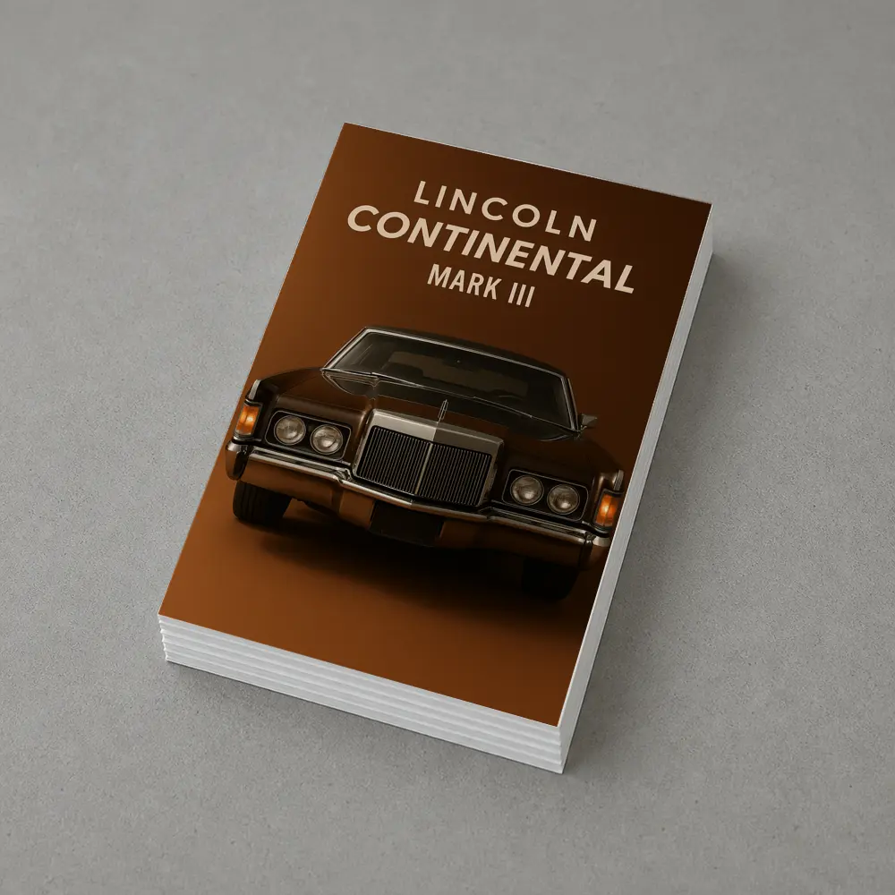 Lincoln Continental Mark III Brown Studio – Postcards