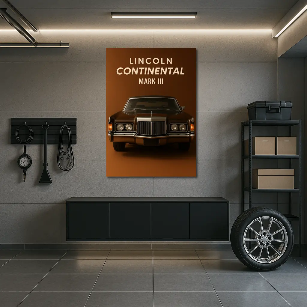 Lincoln Continental Mark III Brown Studio – Wall Art