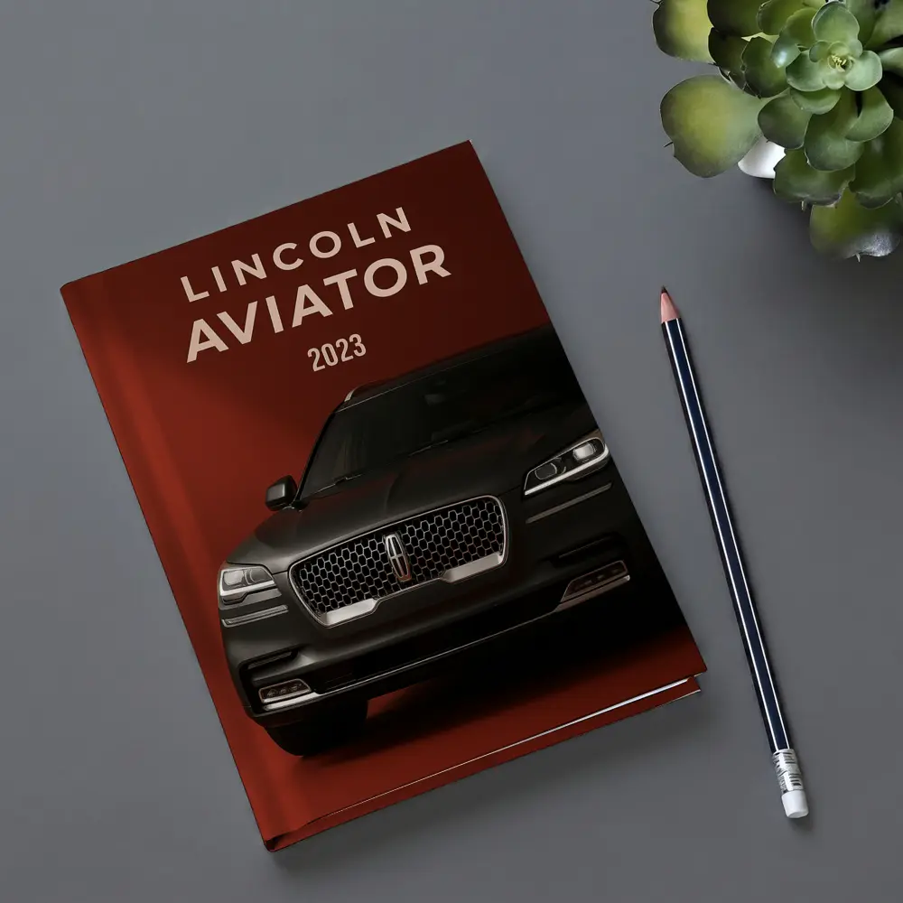 Lincoln Aviator 2023 Dark Red Background – Notebooks