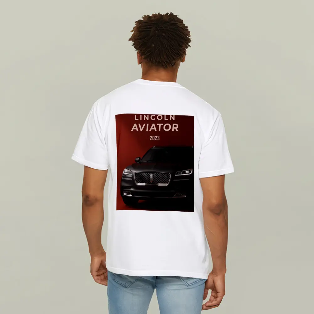 Lincoln Aviator 2023 Dark Red Background – T-Shirts