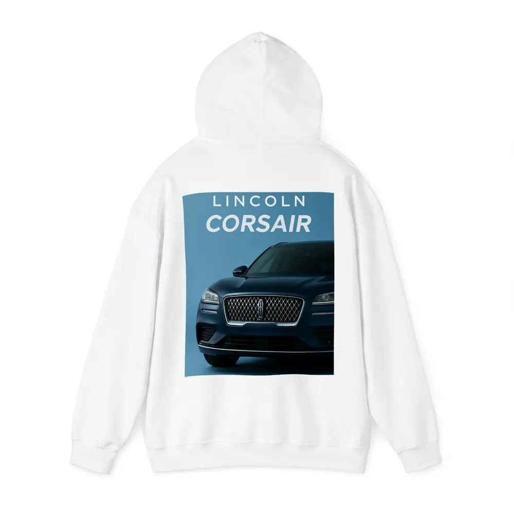 Lincoln Corsair Front View Blue Background – Hoodies