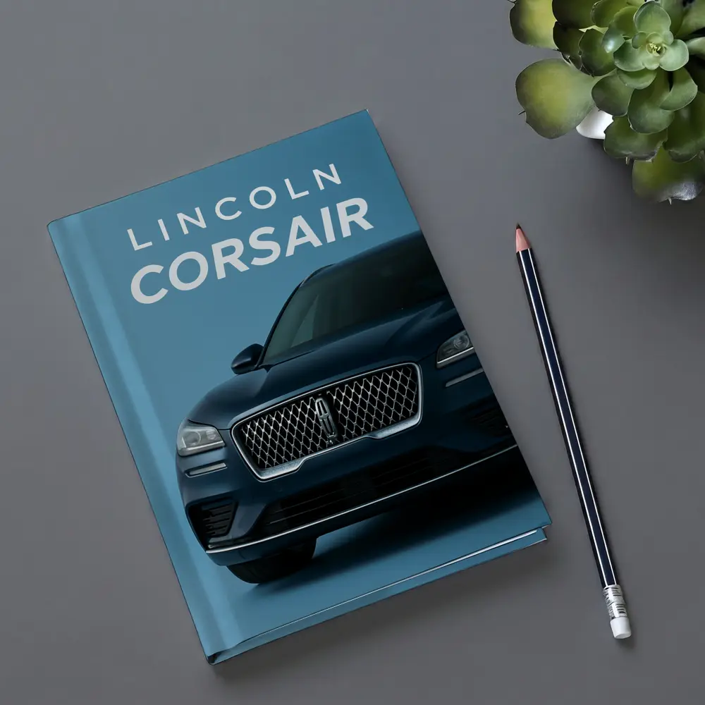 Lincoln Corsair Front View Blue Background – Notebooks