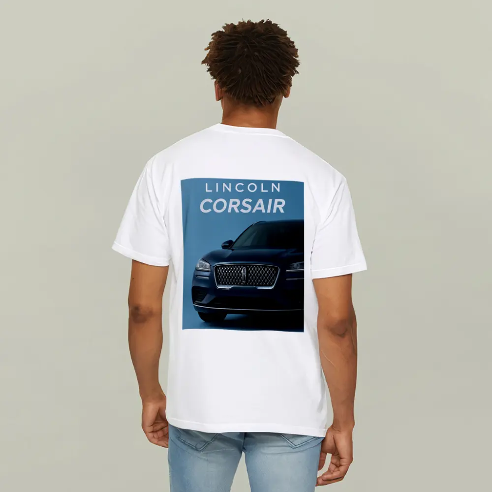 Lincoln Corsair Front View Blue Background – T-Shirts
