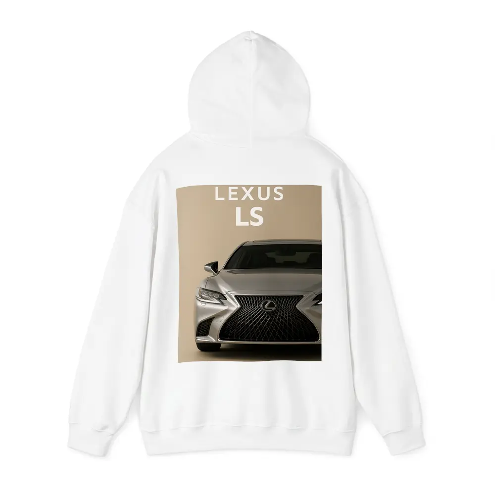 Lexus LS Luxury Sedan Beige Background – Hoodies
